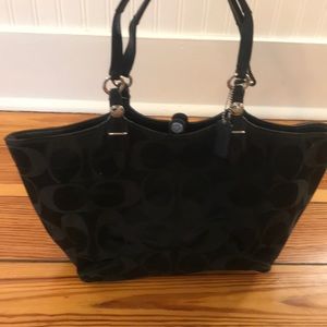 Coach black purse (fabric)